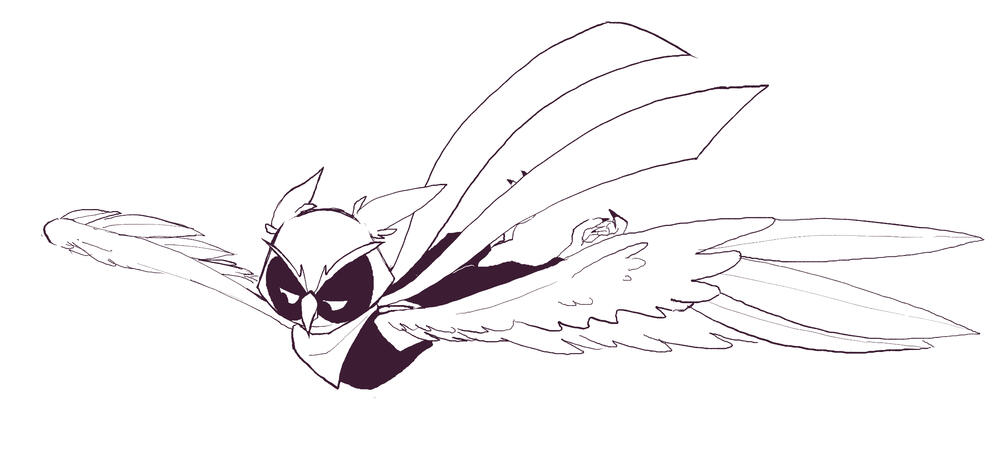 Owl Vigilante Action Shot 4