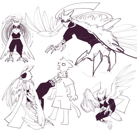 Action shots of said owl to develop personality / understand how he moves