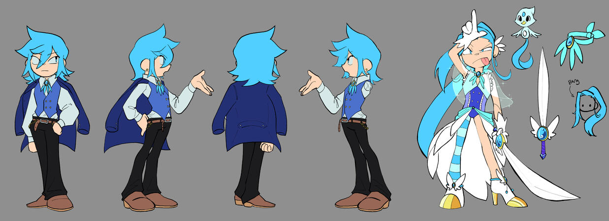 Joon Woo is a "Magical Girl" in his world. He wears a blazer to signify going to a private school in the guise of being a normal boy. This all gets unraveled with his transformation into a proper magical girl.