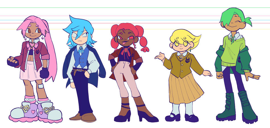 Magical Girl Character Height Chart
