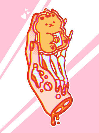Honey Skeleton Graphic
