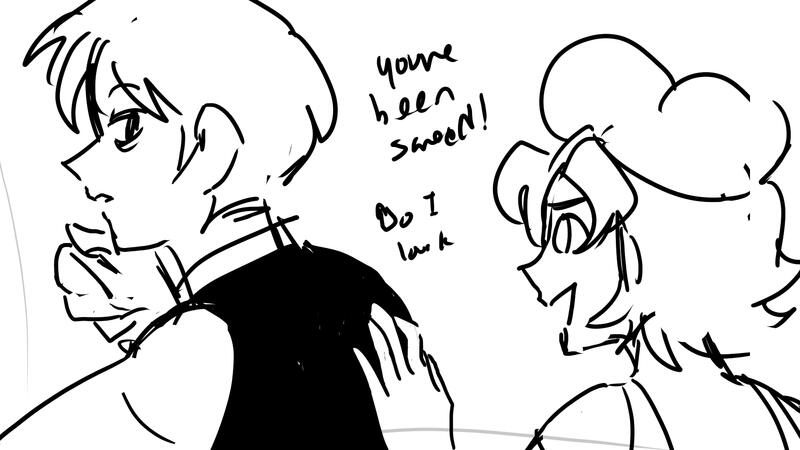 Mai: &quot;You&#39;ve been saved, so be happier about it!&quot; Keiji: Do I look that gloomy...?