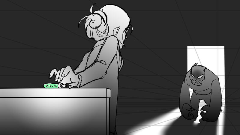 After discovering this, Maya works hard to revers the effect. Malakai finds out and sends one of his abominations to eliminate Maya from exposing anything. In desperation, Maya quickly grabs a vial she was working on that can mutant a person.